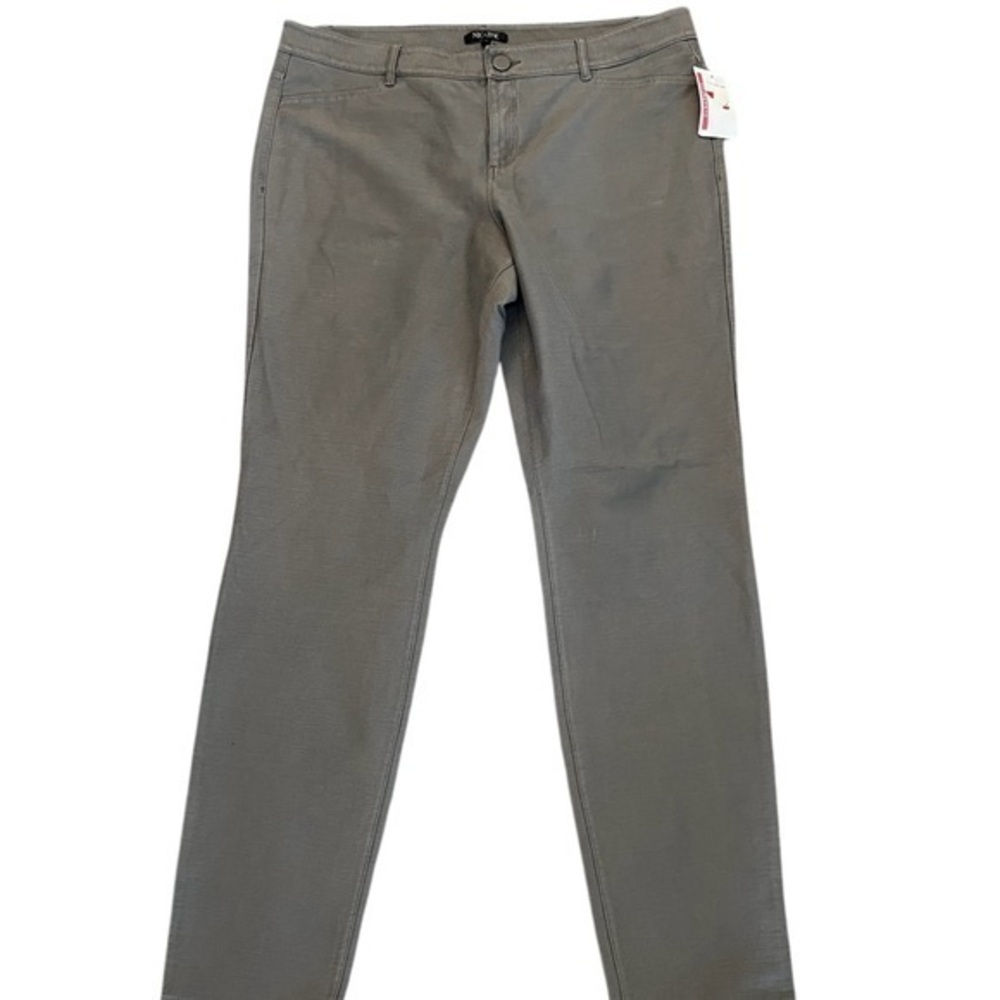 NWT Nic+Zoe Gray Denim Knit Jeans Style Straight Leggings, 16